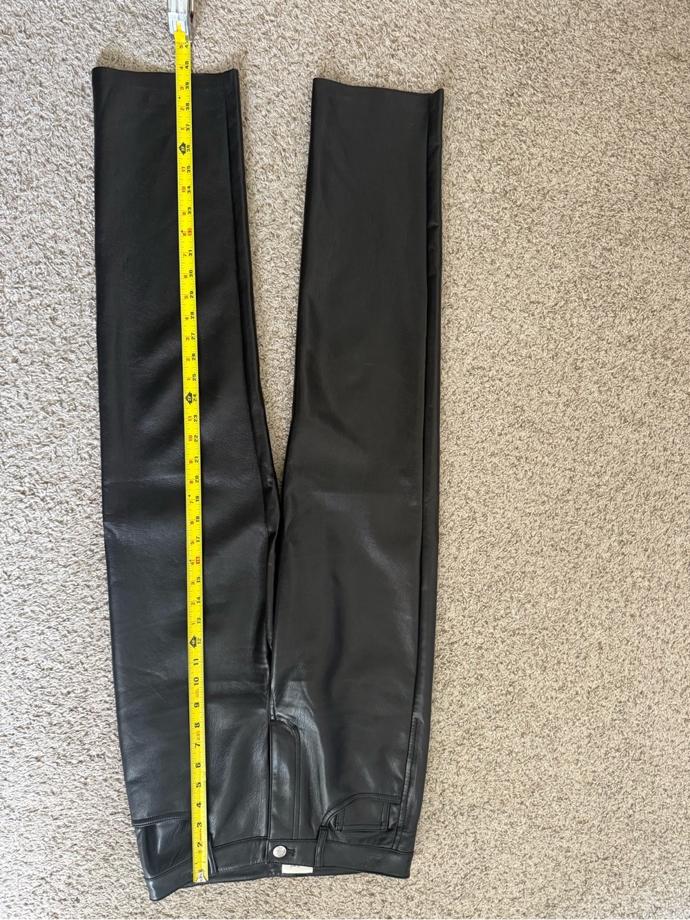 Wilfred Black Straight-Leg Faux Leather Jeans - Picture 7 of 8